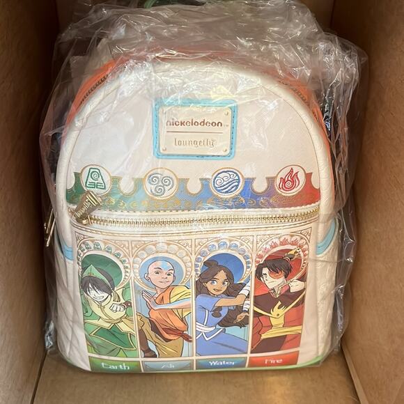 Loungefly Nickelodeon Avatar Debossed Elements Mini Backpack - Picture 6 of 9